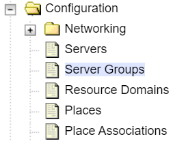 Server Groups