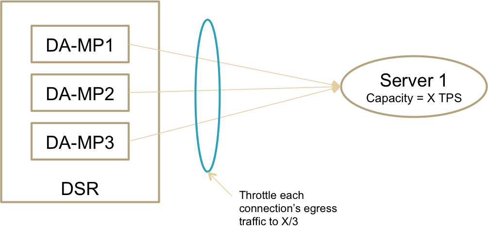 DSR Per-Connection Egress Throttling