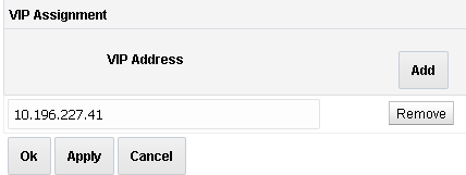 Enter VIP Address