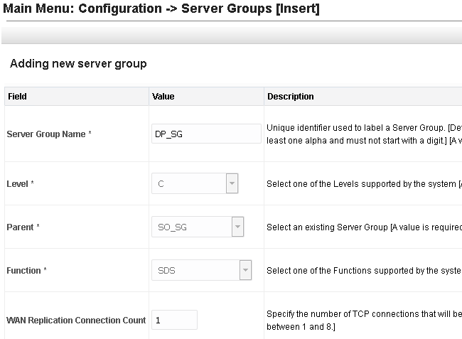 Main menu server groups (insert)