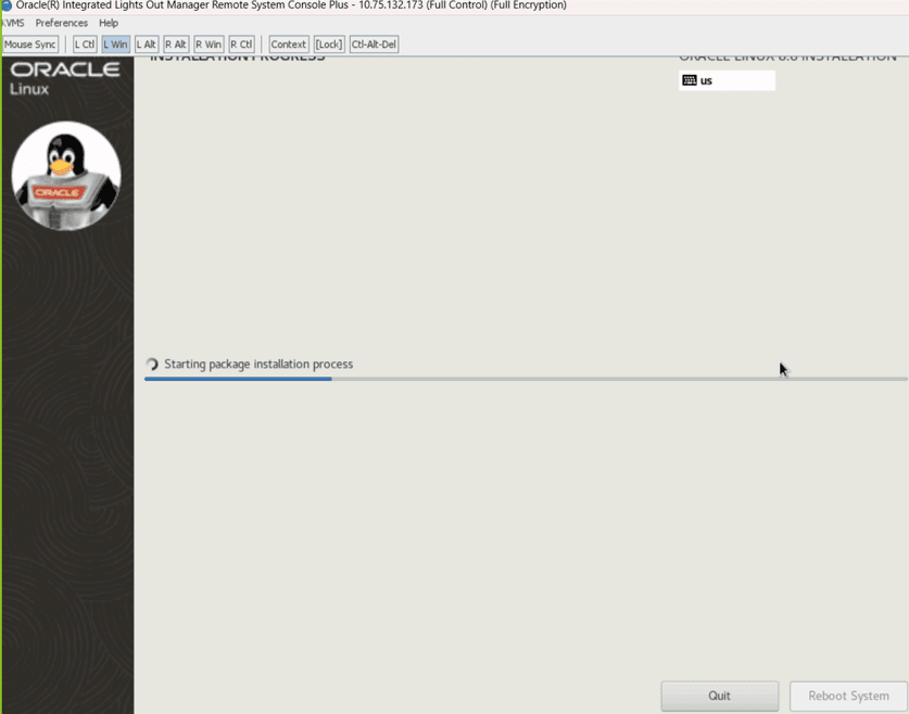 Starting package installation progress