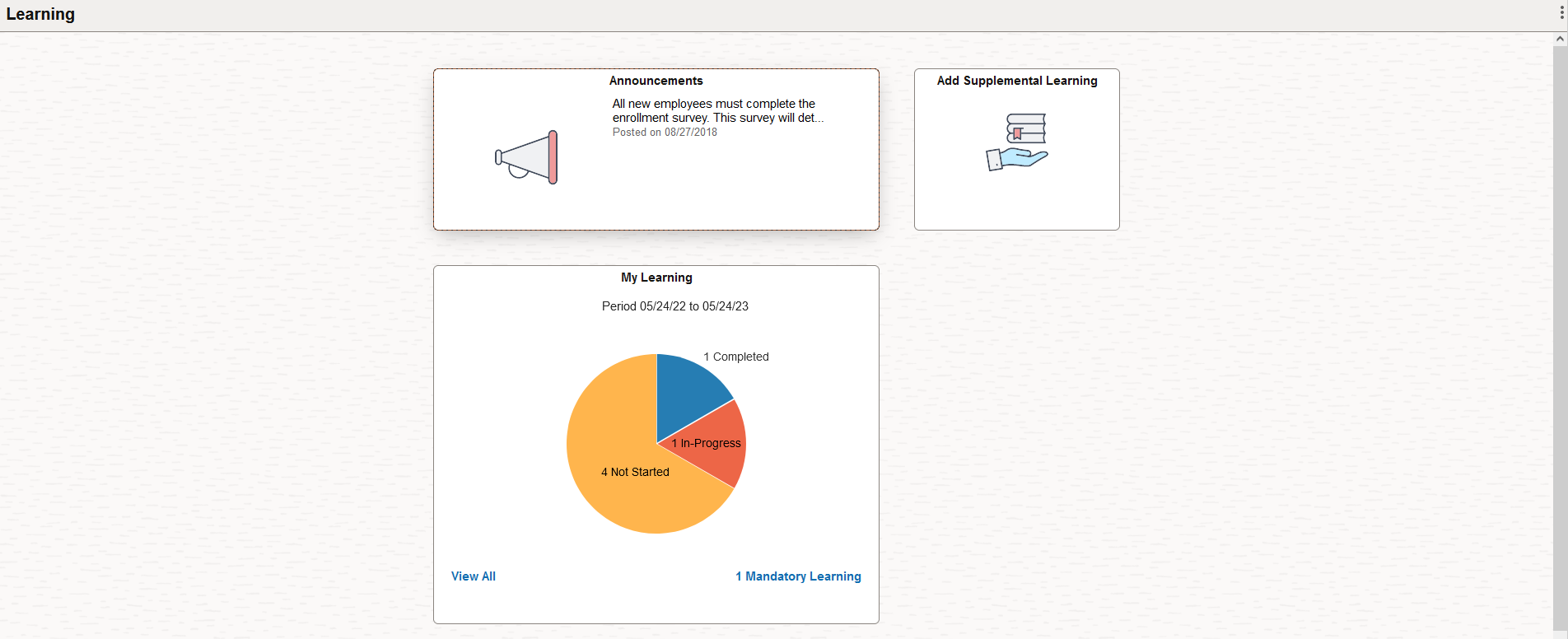 Learning Dashboard (Page 1 of 2)