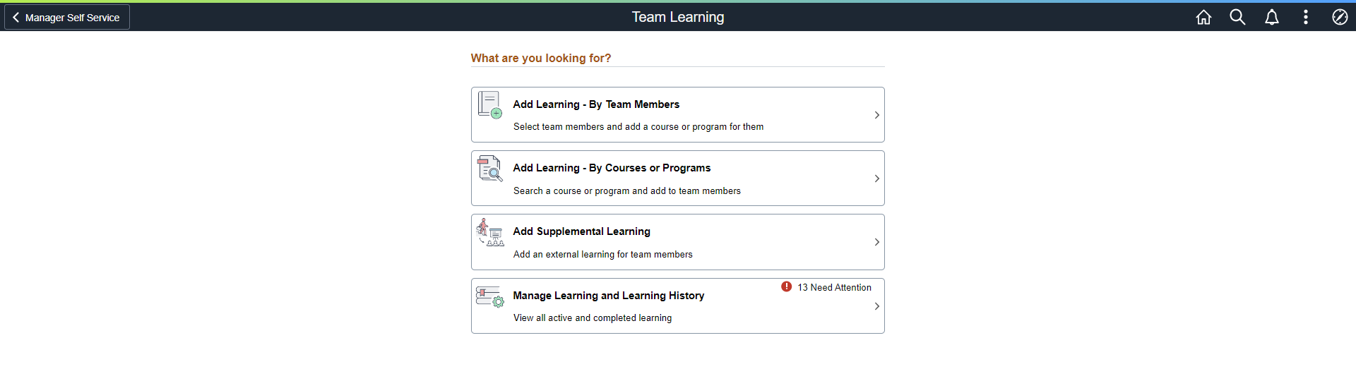 Team Learning Page