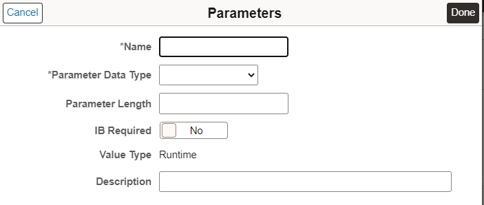 New output parameter