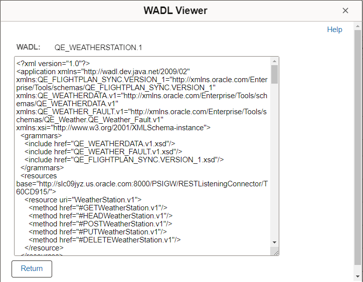 WADL Viewer page
