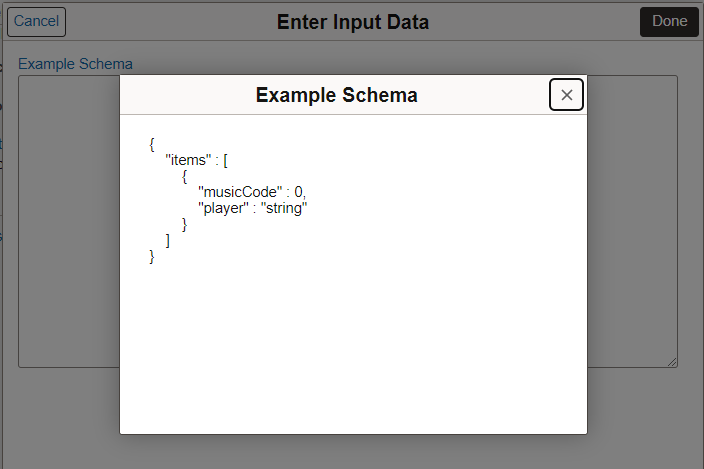 Example Schema page