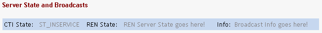 Server State and Broadcasts group box