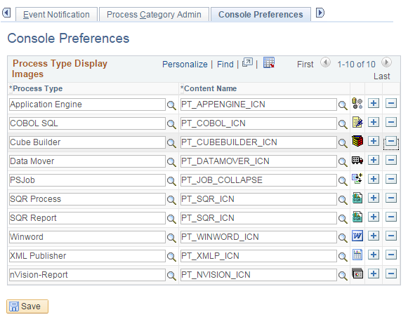 Console Preferences