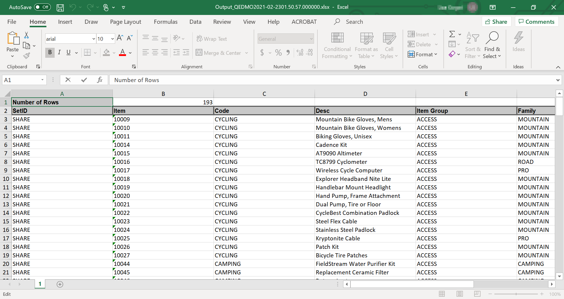 Exporting Filtered Data - Excel