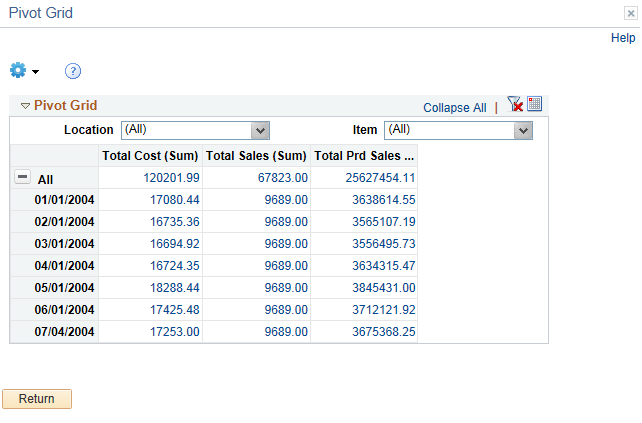 Pivot Grid Viewer grid-only