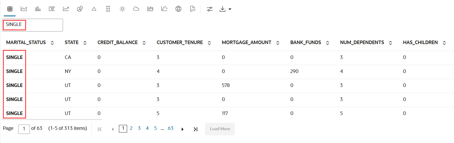 Filter columns by key words