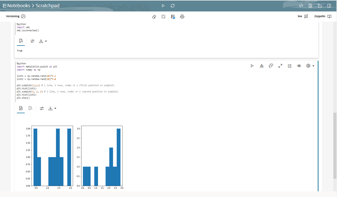Python Script in Scratchpad
