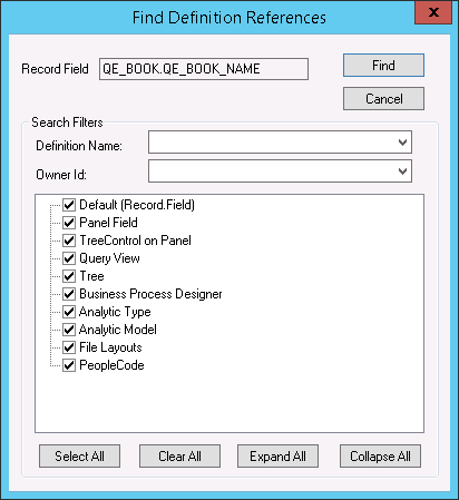 Find Definition References for Record Fields