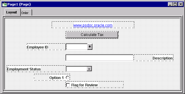 Translation buffers indicators on several page control types showing different label alignment settings