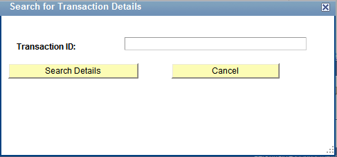 Search for Transaction Details page