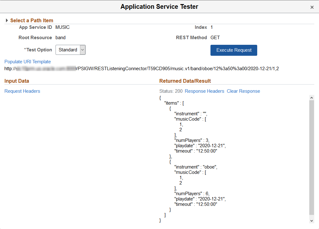 Example Test Results