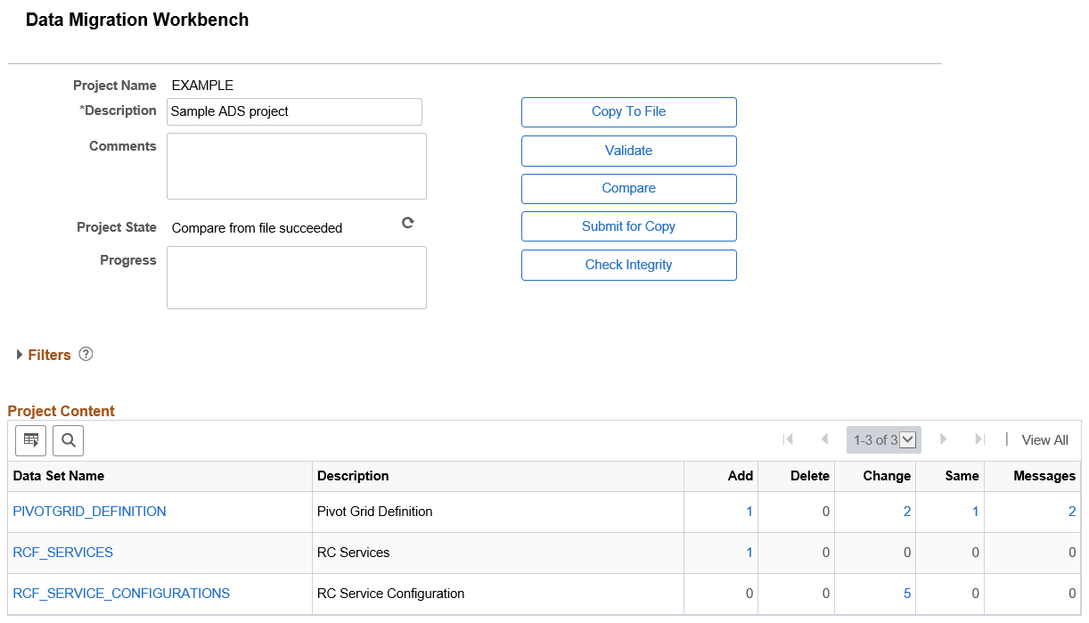 Compare Report Summary