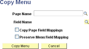 Copy Menu page