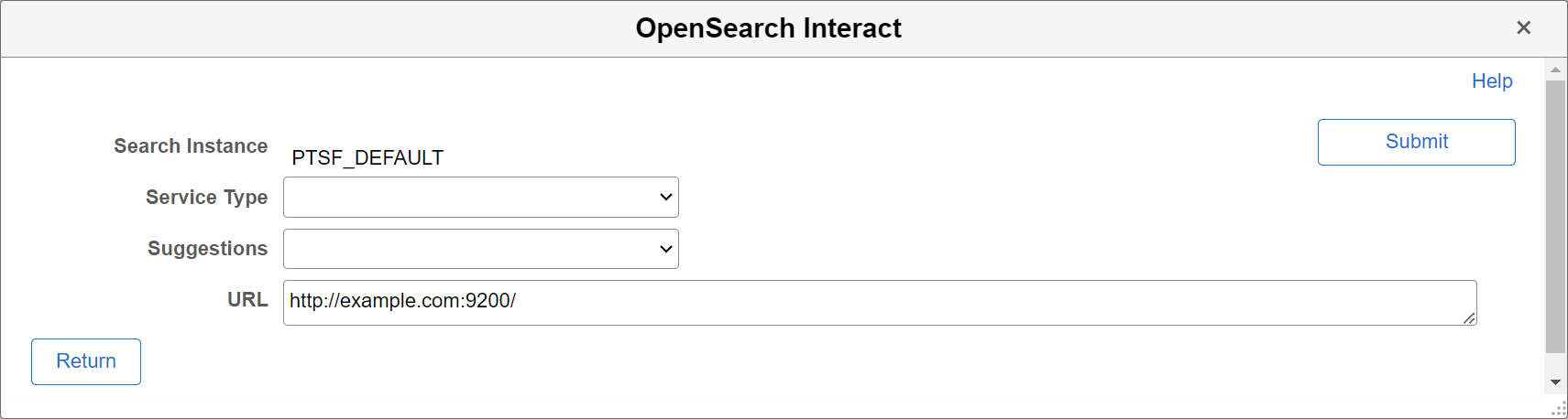 OpenSearch Interact page (initial)