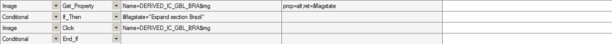 Example of using conditional logic