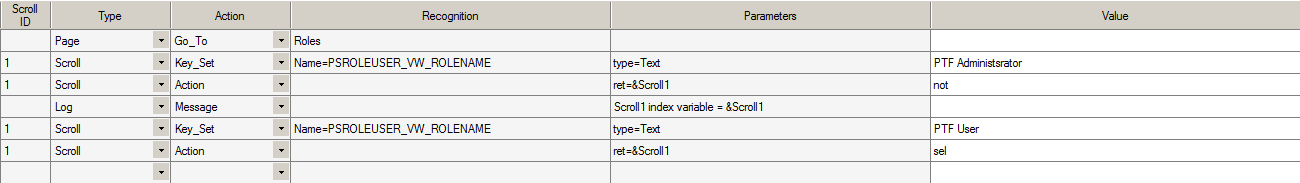 Example of assigning Scroll IDs to Scroll steps