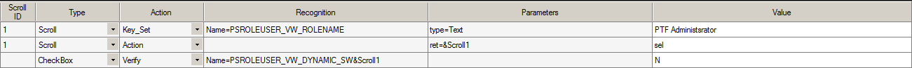 Example of a step using an index variable