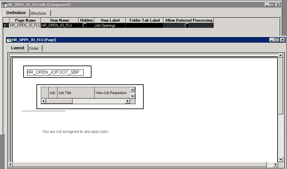 Application Designer - HR_OPEN_JO_FLU