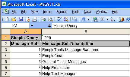 Excel format