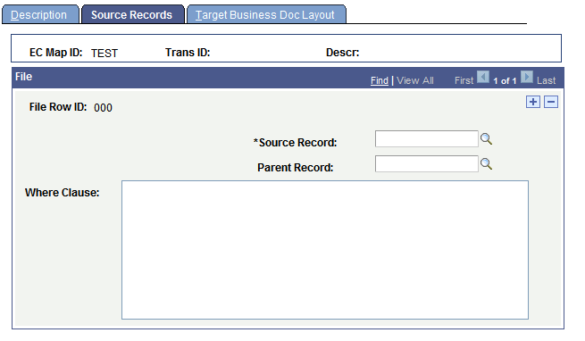 Outbound Maps - Source Records page