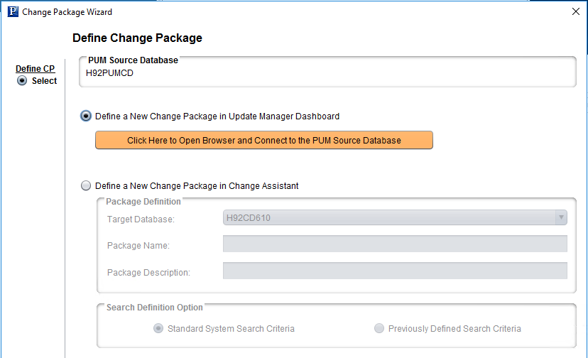 Define Change Package