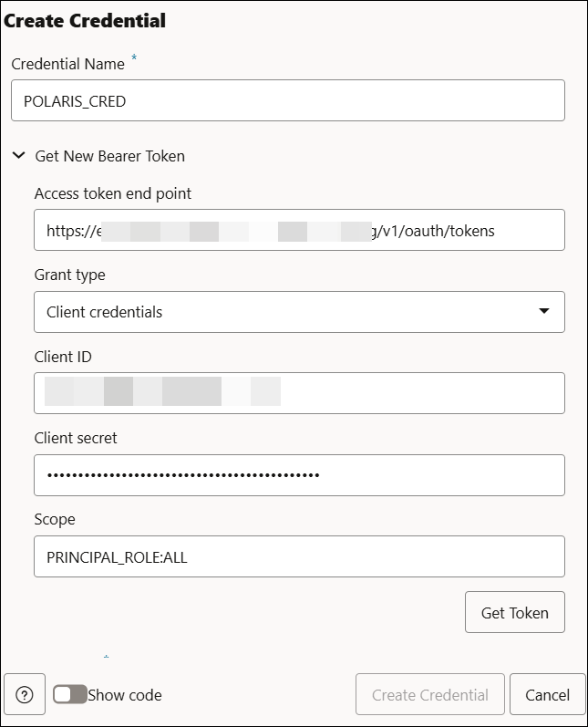 create-credential-polaris.pngの説明が続きます