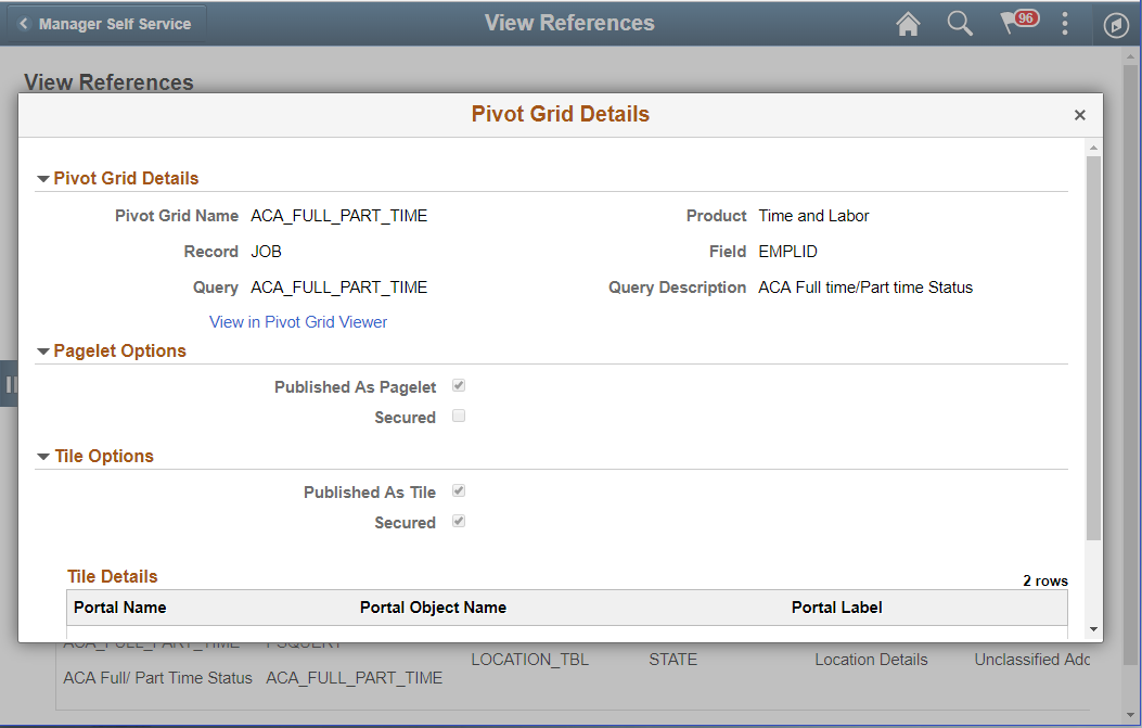 Pivot Grid Details Modal