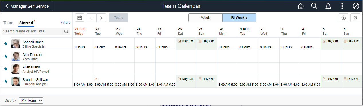 Team Calendar_Starred Employees