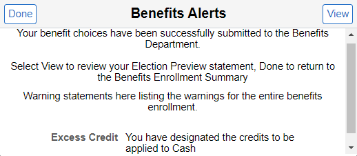 Benefits Alerts
