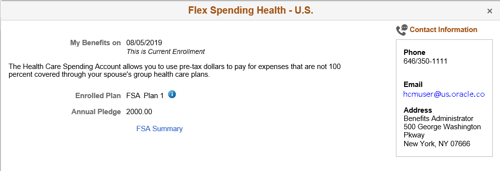 Flex Spending Health - U.S. page