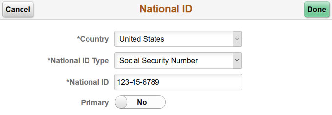 (Tablet) National ID modal window