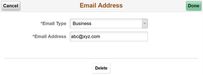(Tablet) Email Address modal window