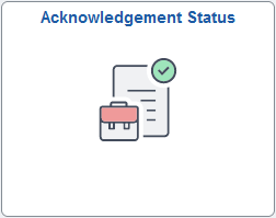 Acknowledgement Status tile