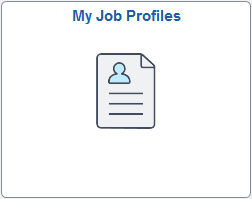 My Job Profiles tile