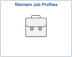 Maintain Job Profiles tile
