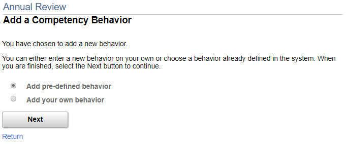 <>Add a <section item> Behavior page