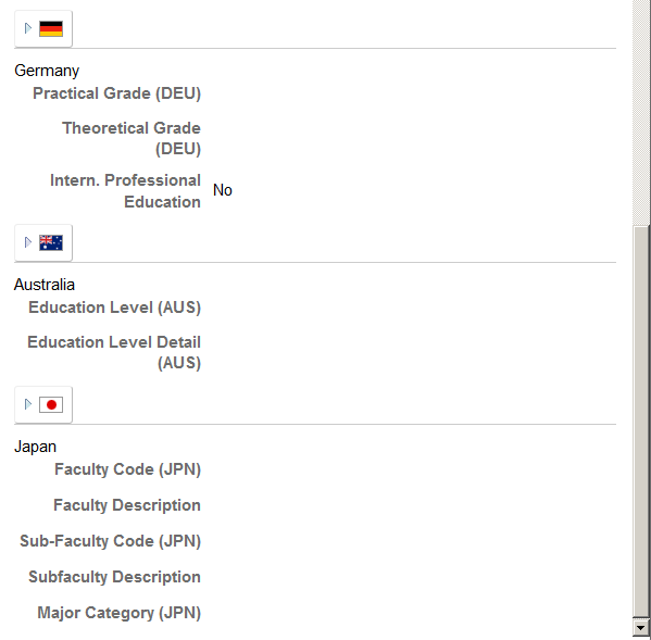 Education Details page (2 of 2)