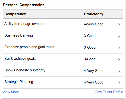 Personal Competencies tile