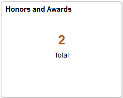 Honors and Awards (Summary) tile