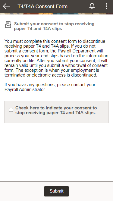 (Smartphone) T4/T4A Consent Form page (indicate consent)