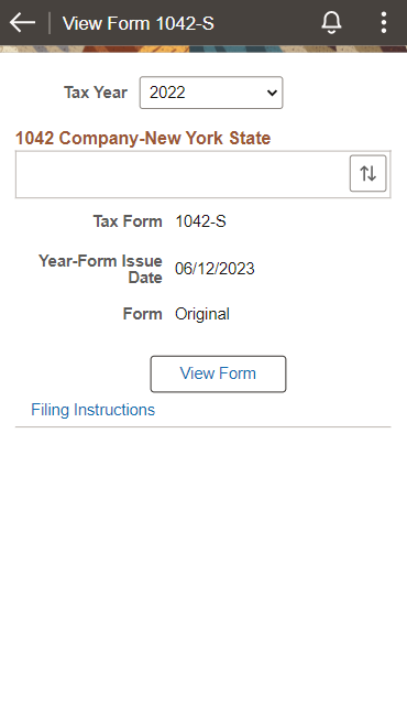 (Smartphone) View Form 1042-S page