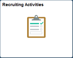 Recruiting Activities Tile