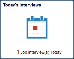 'Today's Interviews Tile