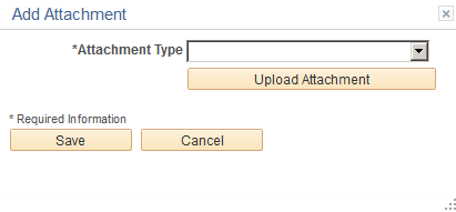 Add Attachment page before file is uploaded