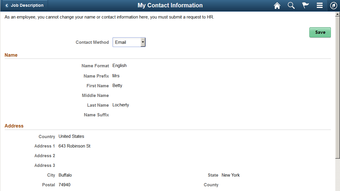 My Contact Information page (fluid) (1 of 2)